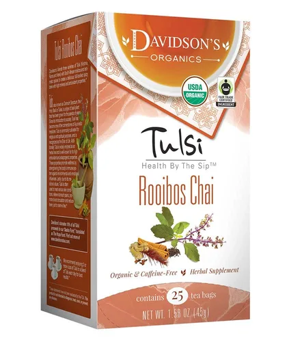Vista 8 de Davidson's Organics, Tulsi Pure Leaves, 8 bolsas de té, paquete de 12