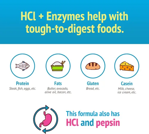 Vista 4 de Smidge™ HCl + Enzimas – Digestión – 120 Cápsulas