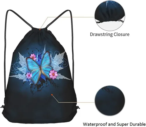 Vista 5 de Beabes Bolsas con cordón abstracto Mochila Bolsa de gimnasio Bolsa de cordón, Multi-a221, Mochilas de viaje