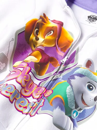 Vista 2 de Paw Patrol Sudadera con capucha gráfica con cremallera para niñas