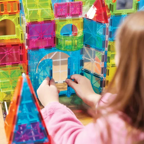 Vista 4 de MAGNA-TILES City Center - Juego de construcción magnética de 110 piezas, la marca original de construcción magnética