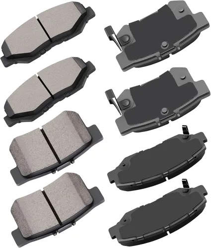 Vista 17 de Cciyu D627 Kit de 4 piezas de pastillas de freno cerámicas traseras 1994-2004 para Ford Mustang