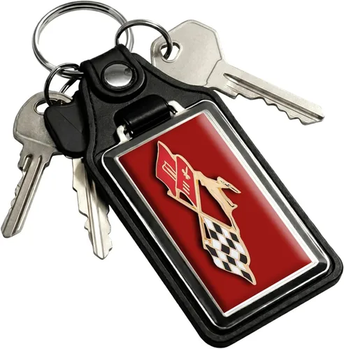 Vista 25 de Brotherhood Car Key Chain for Impala - Classic Models Keychain for Men and Oro olímpico - Guión de 1969