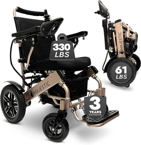 Vista 8 de Majestic IQ-8000 - Sillas de ruedas eléctricas para adultos, silla de ruedas eléctrica plegable y ligera, silla eléctrica plegable para personas