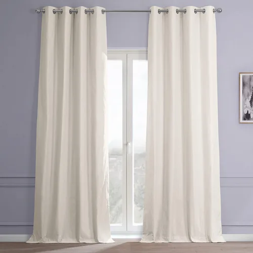 Vista 9 de HPD HALF PRICE DRAPES Cortinas opacas de algodón con ojales para dormitorio, sala de estar, 50 x 96 pulgadas, cortina de tratamiento de ventanas