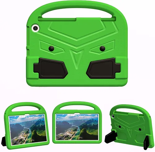 Vista 48 de Funda para tablet Kindle Fire 7 para niños (12.ª generación, versión 2022) con mango de pie de apoyo de forraje resistente, espuma EVA suave, a
