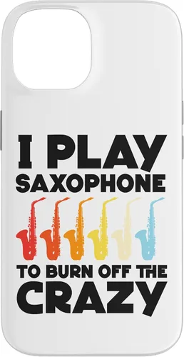 Vista 4 de iPhone 16 Saxofón I play saxofón para quemar el caso loco
