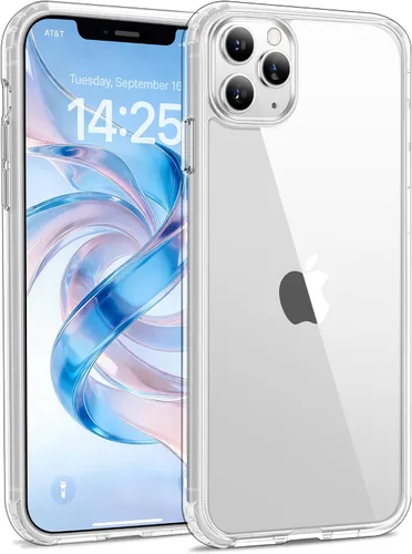 Vista 12 de USLAI Funda para iPhone 11, antiamarilleo, transparente
