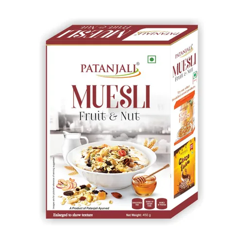 Vista 4 de Patanjali Muesli Fruit & Nut 450G-T