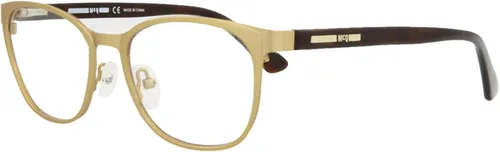 Vista 2 de Alexander McQueen anteojos MQ 0116Op- 002doradohavana