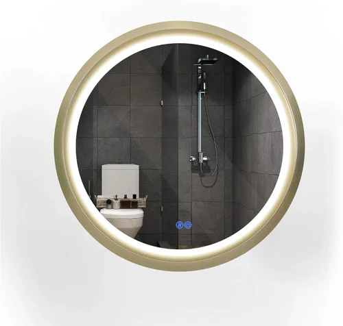 Vista 7 de Espejo LED de longitud completa de 19 x 59 pulgadas para baño con 3 modos de color, atenuador táctil, tocador iluminado de pie o montaje en pared