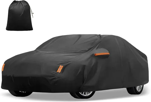 Vista 13 de X AUTOHAUX Funda de coche para Mini Cooper 2DR 2002-2021 210D-PU para exteriores, cubierta completa para todo tipo de clima, con cremallera