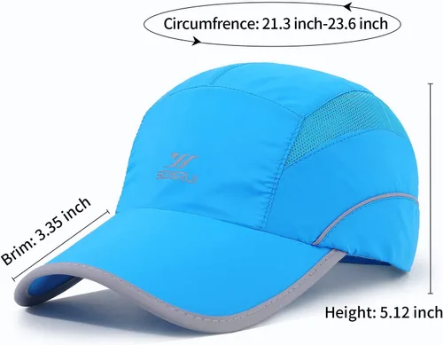 Vista 53 de Gorra deportiva de malla ligera de secado rápido para hombres y mujeres
