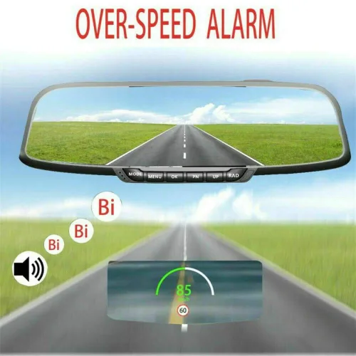 Vista 4 de MASO Coche Moto Bicicleta Universal Digital GPS Velocímetro OBD-II Overspeed Alarma Sistema MPH/KM/h