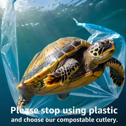 Vista 2 de MISISIPI Juego de utensilios compostables de 150 unidades, resistente con certificación BPI, tenedores desechables sin plástico, cucharas, cuchillos