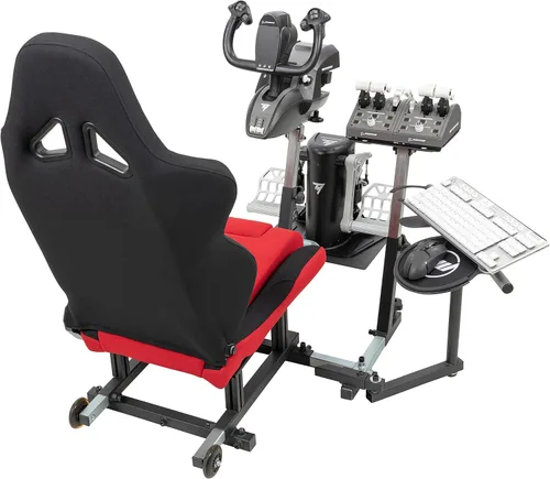 Vista 3 de SimFab Add-on Mounting Bracket Kit Compatible With Thrustmaster TCA Yoke And Throttle Boeing Edition (Yoke, Throttle And Rudder Pedals Bracket Kit)
