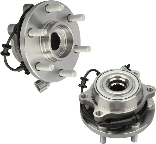 Vista 7 de IRONTEK 515065 Buje de rueda delantera y conjunto de cojinetes 4WD Compatible con Nissan Frontier 2005-2015/Xterra, Pathfinder 2005-2012