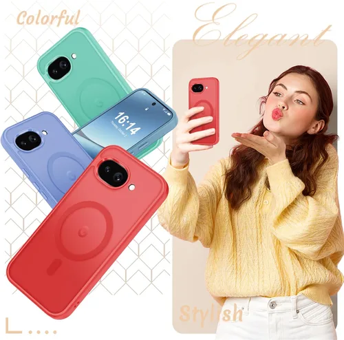 Vista 1347 de Funda para Google Pixel 10 Pro XL, cubierta magnética mate, color negro Fit for MagSafe, Screen Protector included, Shockproof Military Grade