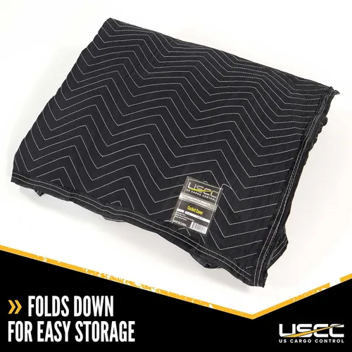 Vista 7 de US Cargo Control Funda acolchada para ataúd, almohadilla para muebles color negro y blanco para mudanza/almacenamiento, suministros esenciales