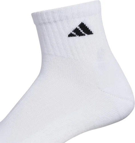 Vista 3 de adidas Men's Athletic Cushioned Quarter Socks (with Arch Compression for a Secure Fit (6-Pair)