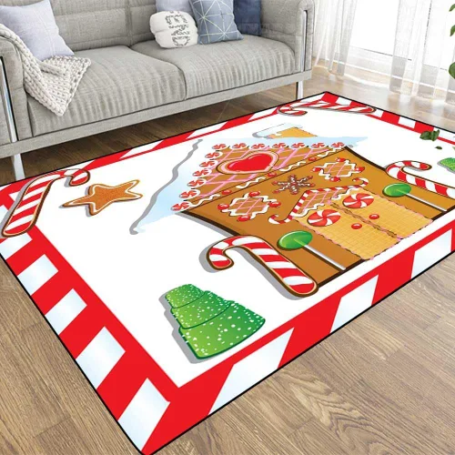 Vista 9 de EMMTEEY Alfombra de área de granja, alfombra de área de 2 x 3 pies para interiores y exteriores, para niños, niñas, alfombra de área que vuelan a