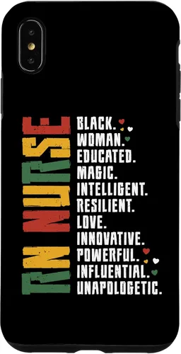 Vista 7 de iPhone 15 RN Enfermera Black History Enfermera Afro African Registered Enfermera Caso