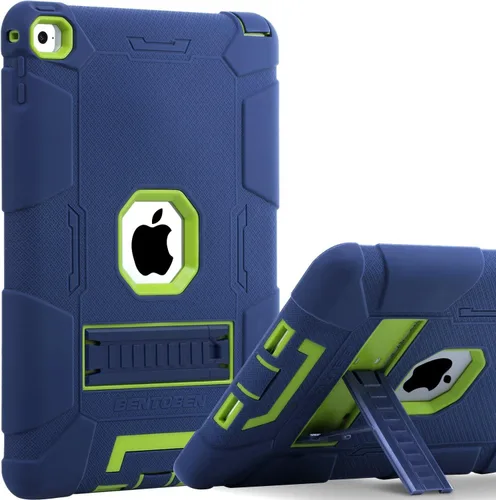 Vista 9 de BENTOBEN Funda para iPad Air 2, híbrida a prueba de golpes, con función atril, resistente a los golpes, a prueba de caídas, para iPad Air 2