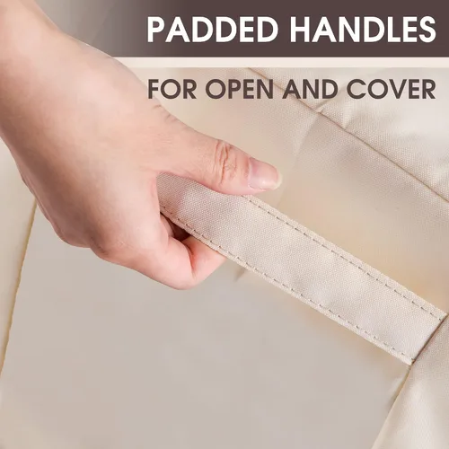 Vista 2 de ALSTER Fundas para Sillas de Patio, Funda para Asiento Profundo de Sillón, Resistentes e Impermeables, Fundas para Muebles de Patio al Aire Libre