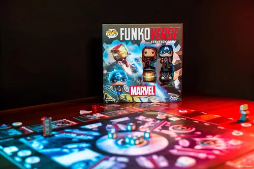 Vista 3 de Funko Games Funkoverse Marvel 100 - Juego de mesa de estrategia ligera para niños y adultos (de 10 años en adelante), 2-4 jugadores, paquete de 4