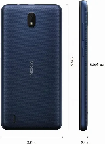 Vista 7 de Nokia C01 Plus Android 11 (Go Edition) Smartphone desbloqueado Batería de 2 días 1/32 GB Pantalla de 6.52 pulgadas Azul oscuro