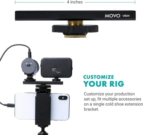 Vista 9 de Movo iVlogger - Kit de vlogging compatible con iPhone Android USB tipo C Accesorios para teléfono inteligente: trípode para teléfono, soporte