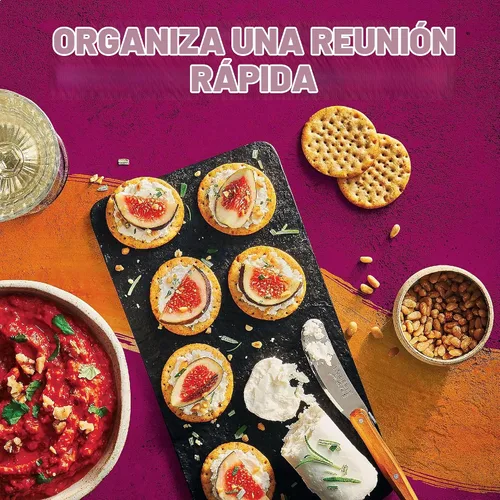 Vista 6 de Kellogg's Toasteds Galletas para fiestas, aperitivos listos para sumergir, trigo cosechado (6 cajas)