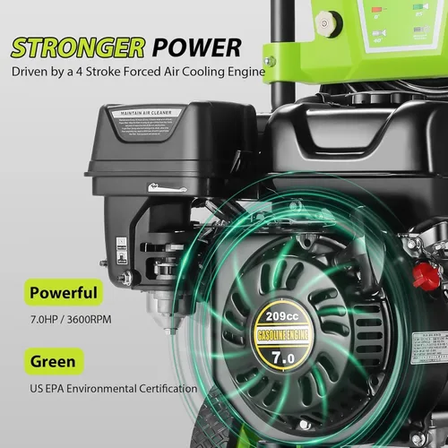 Vista 12 de Lavadora a presión de gas 4200PSI, lavadora portátil del poder del motor