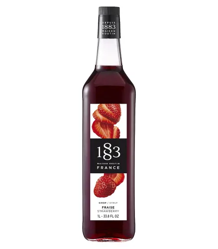 Vista 79 de 1883 Jarabe de Amaretto para bebidas, fabricado en Francia, botella de plástico de 1 litro