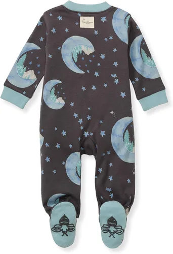 Vista 270 de Burt's Bees Baby - Pijama de una pieza para bebé, mameluco para dormir y jugar, algodón 100% orgánico, cremallera frontal