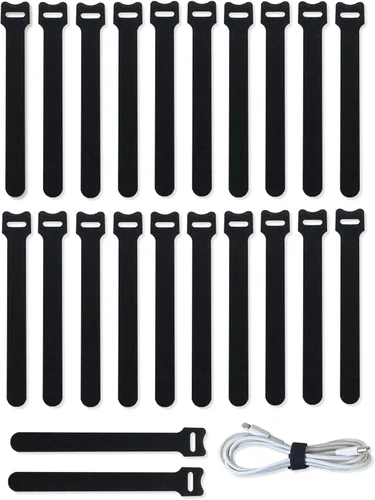Vista 8 de 60 bridas mixtas para cables, 4 pulgadas + 6 pulgadas + 8 pulgadas, bridas de cable, correas de cable, organizador de cables, ajustable, resistente
