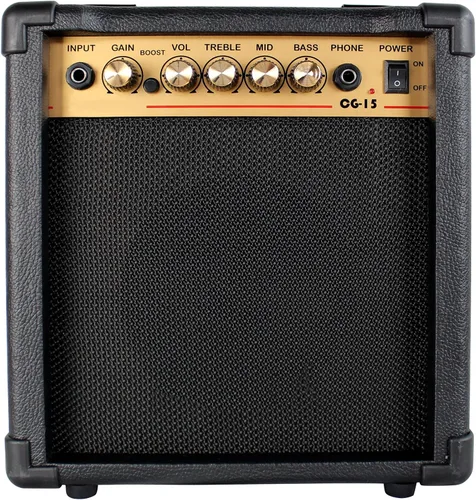 Vista 2 de Stedman Beginner Series paquete de guitarra bajo con amplificador de 15 vatios, bolsa de ejercicio, cable de instrumento, correa, cuerdas, púas