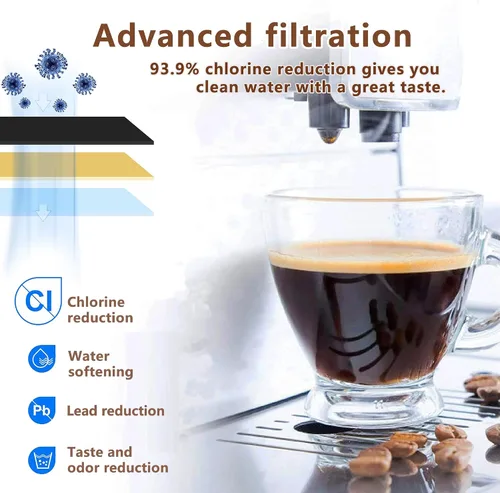 Vista 7 de Filtro de agua de repuesto para máquina Breville Espresso Barista Touch BES880, Barista Touch Impress BES881, Oracle Touch BES990, Oracle BES980