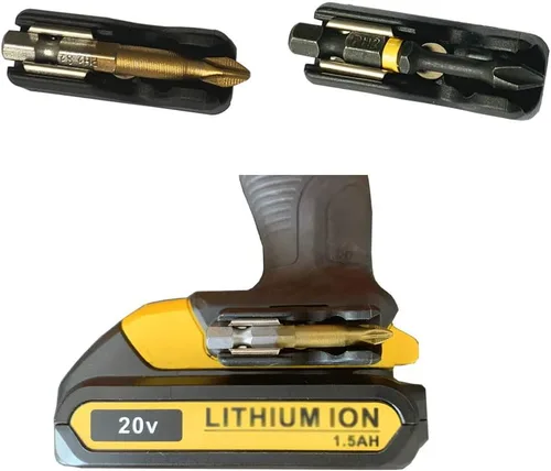 Vista 5 de Soporte de brocas de repuesto con tornillos para Dewalt 20V Max Tool Drill Impact Driver DCD771 DCD980 DCD985 DCD980 DCD980 DCD985 DCD980L2 DCD985L2