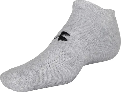 Vista 2 de Under Armour - Calcetines invisibles de algodón de entrenamiento para adultos, multipares