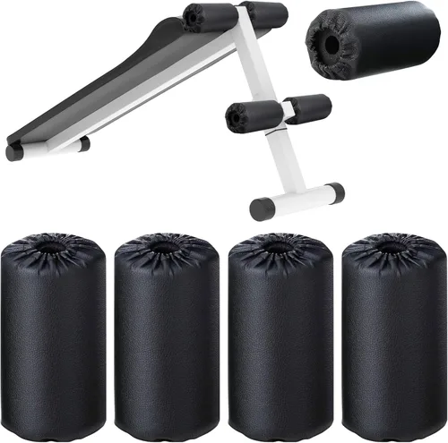 Vista 8 de Hollowfly 4 almohadillas de espuma para pies de repuesto para banco de pesas, mesa de inversión y equipos de ejercicio de gimnasio