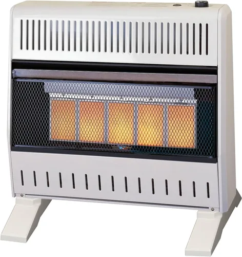 Vista 9 de ProCom - Calentador de placa infrarroja de gas natural sin ventilación con pies de base - 10,000 BTU, control con termostato - Modelo # MN100TPA-B