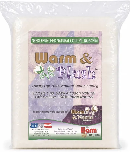 Vista 10 de The Warm Company - Relleno de algodón suave y cálido – rollo de 22" x 20 yardas, relleno de 100% algodón para costura, manualidades y proyectos