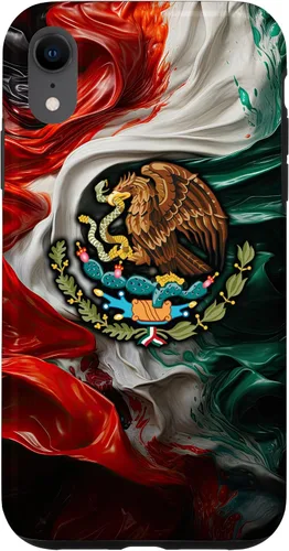 Vista 25 de Funda para iPhone 17 con diseño de bandera mexicana ahumada del orgullo de México del Cinco de Mayo