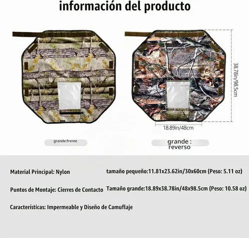 Vista 2 de Cubierta de lluvia para cámara con ventana de visión que se abre y diseño de montaje en correa, protector de manga impermeable para cámara (L)