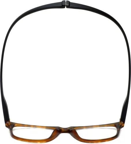 Vista 6 de Magz Astoria - Gafas de lectura cuadradas con luz azul + 1.50 Tortuga Hombres/Mujeres Cuello Colgantes Magnético Snap It Marco de Conexión Trasera