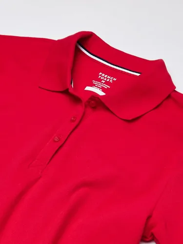 Vista 3 de French Toast Girls' Short Sleeve Stretch Pique Polo Shirt
