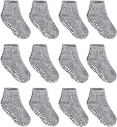 Vista 21 de Calcetines tobilleros antideslizantes Zaples para bebés con suelas antideslizantes para bebés, niños pequeños, niños y niñas