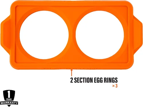 Vista 7 de Blackstone® Anillo de silicona para huevo y tortilla (juego de 3)