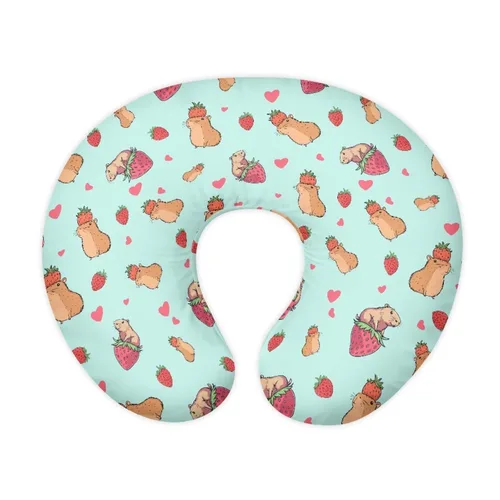 Vista 22 de Forchrinse Bee Daisy - Funda de almohada de lactancia elástica para bebé, fundas de lactancia extraíbles para almohada de lactancia, bonita funda